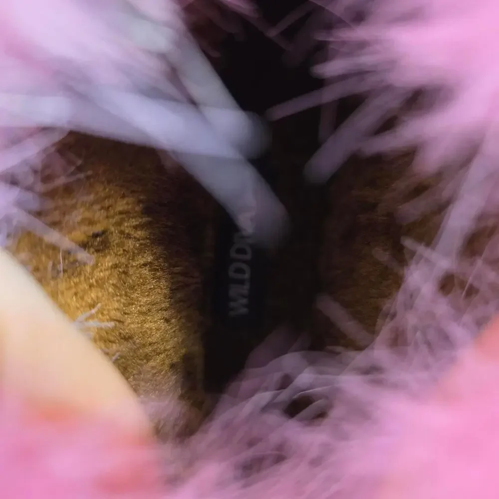 Faux fur fuzzy pink boots